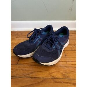 ASICS Running Shoes Sneakers Athletic Navy Blue Men Size 11